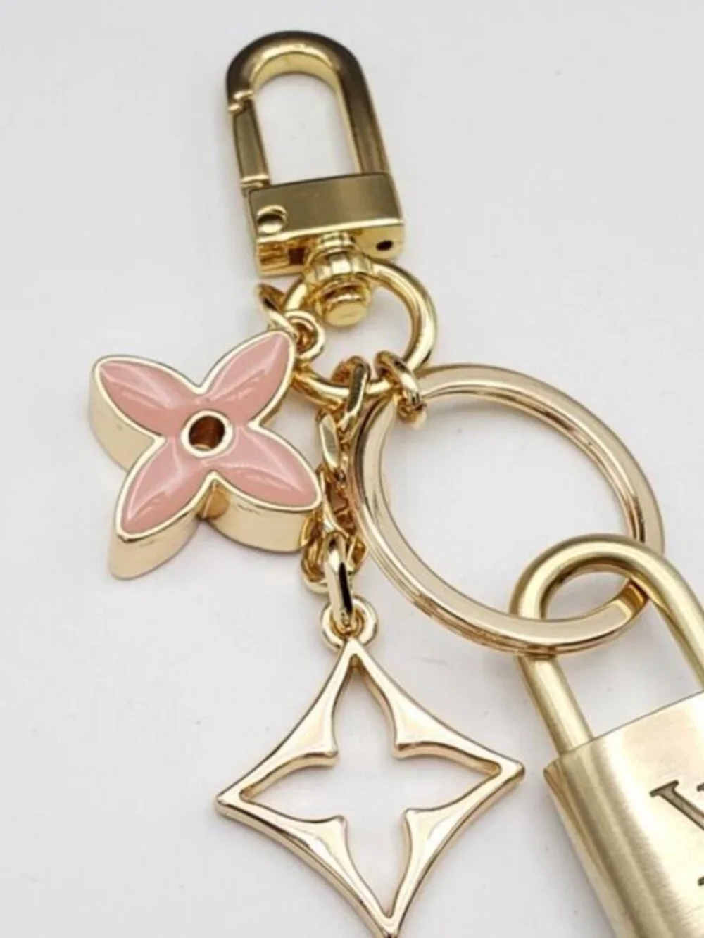 Authentic LV Gold Padlock 🔒 Keychain Charm for Louis Vuitton Bags